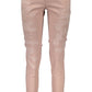 Pink Cotton Women Jeans