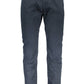 Blue Cotton Men Trouser