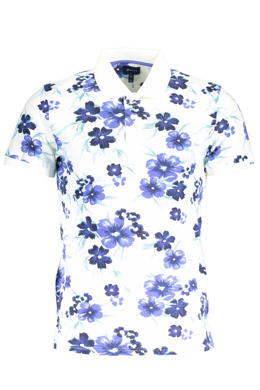 White Cotton Men Polo Shirt