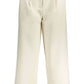 Beige Polyester Women Pant