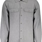 Gray Cotton Men Shirt
