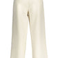 Beige Polyester Women Pant