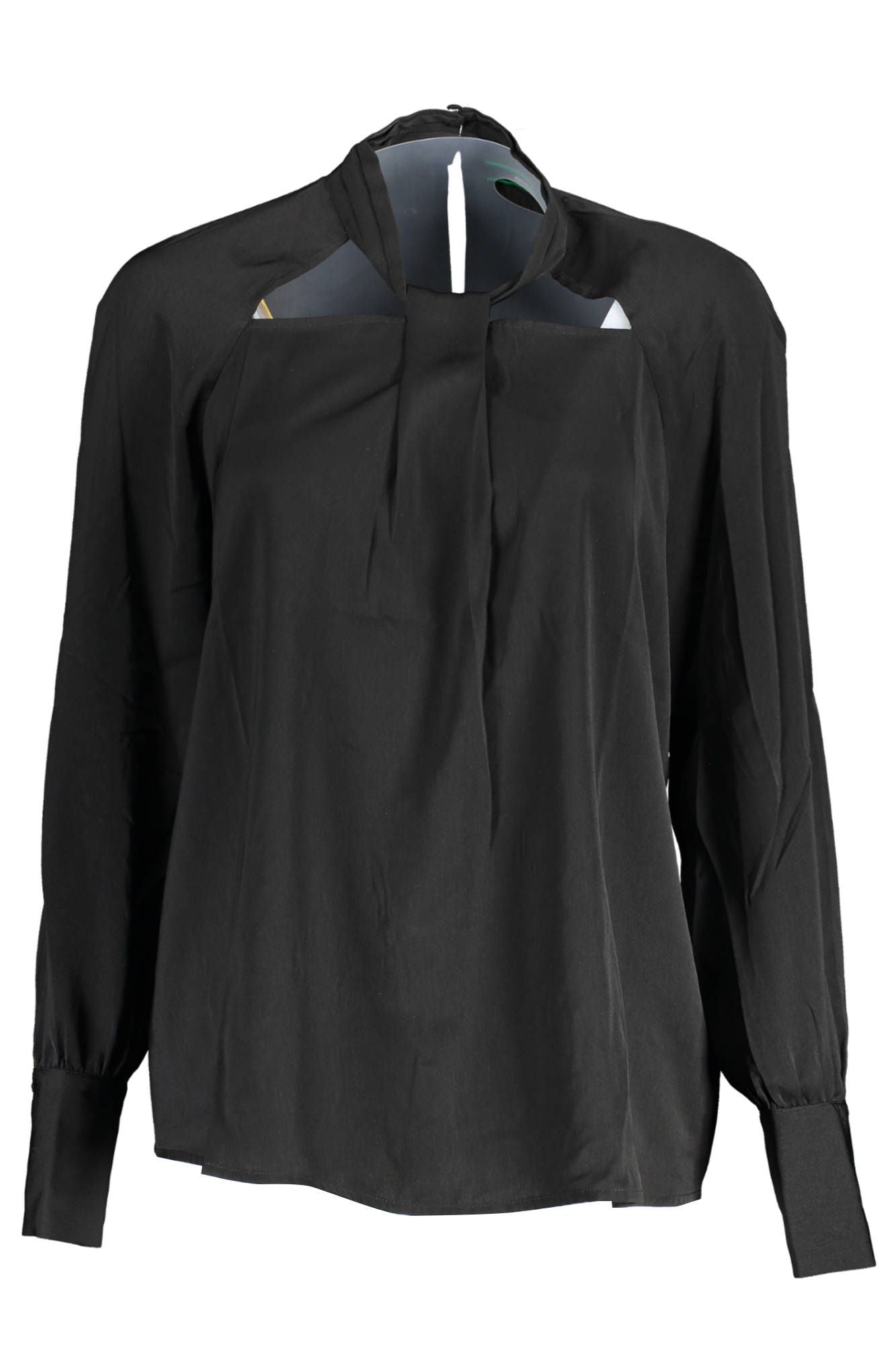 Black Polyester Women Shirt