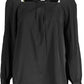 Black Polyester Women Shirt