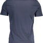 Blue Cotton Men T-Shirt