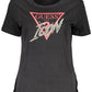 Black Cotton Women T-Shirt