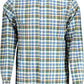 Blue Cotton Men Shirt