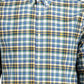 Blue Cotton Men Shirt