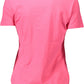 Chic Pink Logo Tee with Classic Crew Neck