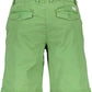 Green Cotton Men Bermuda
