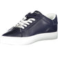 Blue Polyester Men Sneaker