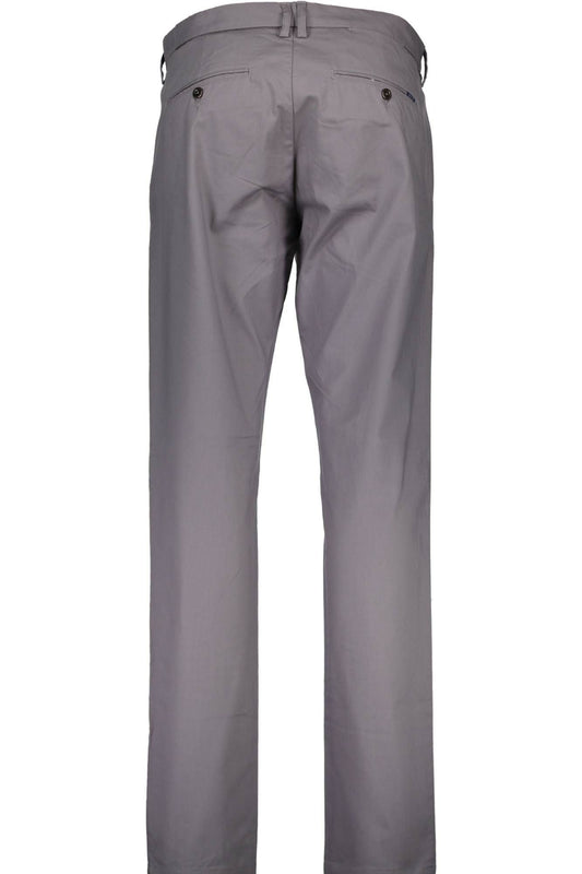 Gray Cotton Men Pant