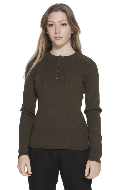 Green Wool Women Shirt