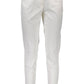White Polyester Women Pant