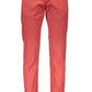 Red Cotton Men Pant