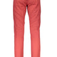 Red Cotton Men Pant