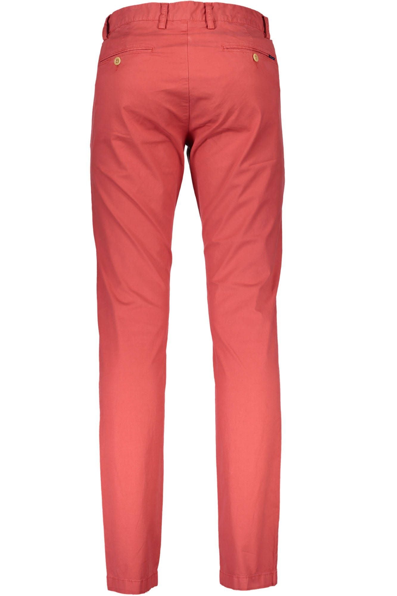 Red Cotton Men Pant