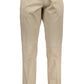 Beige Cotton Men Pant