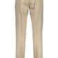 Beige Cotton Men Pant