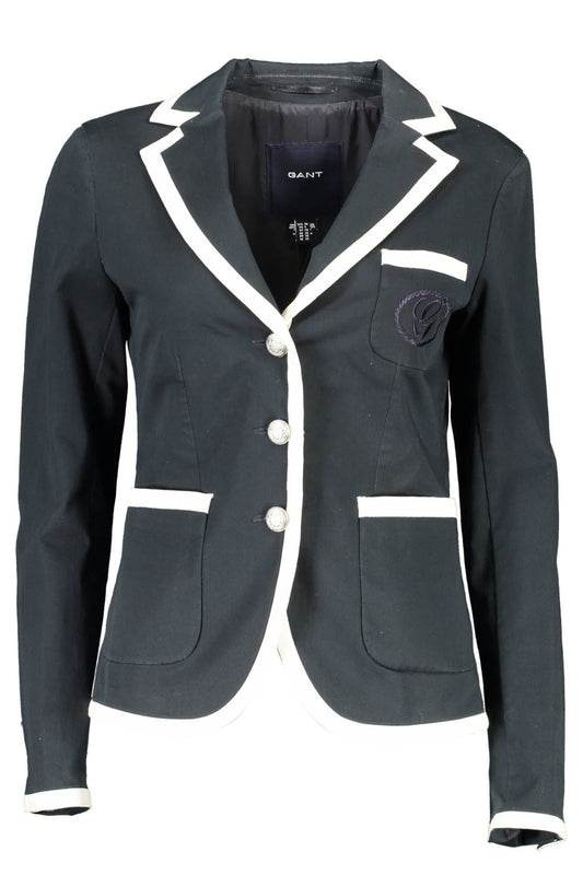 Blue Cotton Women Jacket