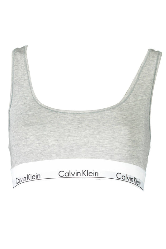 Gray Cotton Women Sports Bra