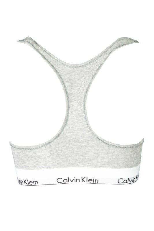 Gray Cotton Women Sports Bra