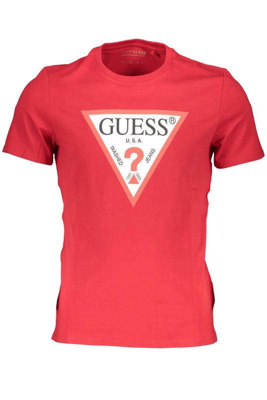Red Cotton Men T-Shirt