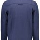 Blue Wool Men Cardigan