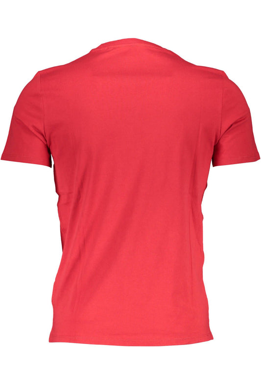 Red Cotton Men T-Shirt
