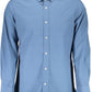 Blue Cotton Men Shirt