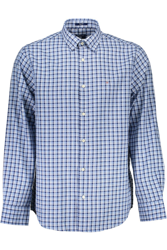 Light Blue Cotton Men Shirt
