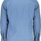 Blue Cotton Men Shirt