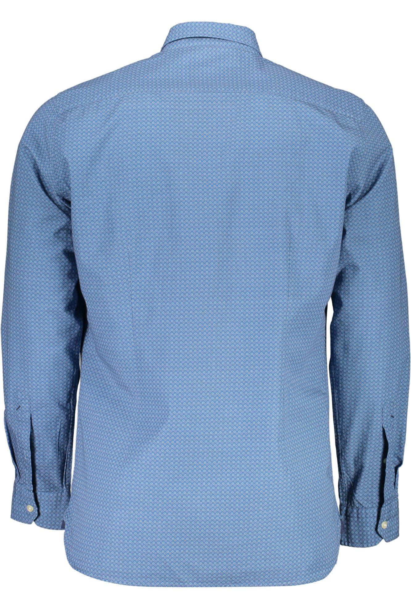 Blue Cotton Men Shirt