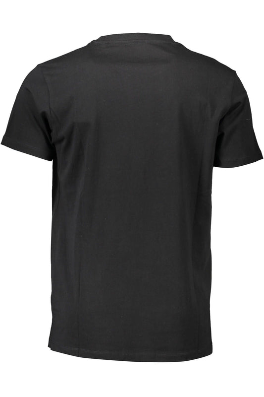 Black Cotton Men T-Shirt