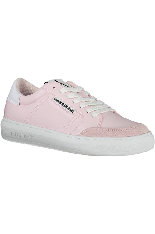 Pink Polyester Women Sneaker