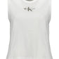 White Cotton Women Tank Top