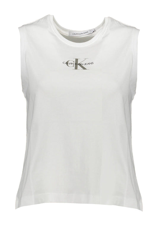 White Cotton Women Tank Top