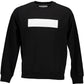 Black Cotton Mens Sweater