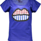 Blue Cotton Women T-Shirt