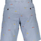 Light Blue Cotton Men's Bermuda Pants