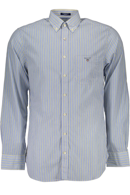 Light Blue Cotton Men Shirt