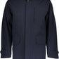 Blue Polyester Men Jacket
