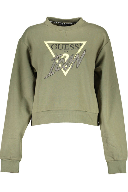 Green Cotton Women Sweater
