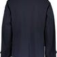 Blue Polyester Men Jacket