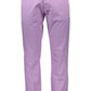 Pink Cotton Men Trouser