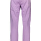 Pink Cotton Men Trouser
