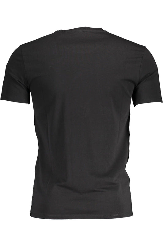 Black Cotton Men T-Shirt