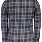 Blue Cotton Men Shirt