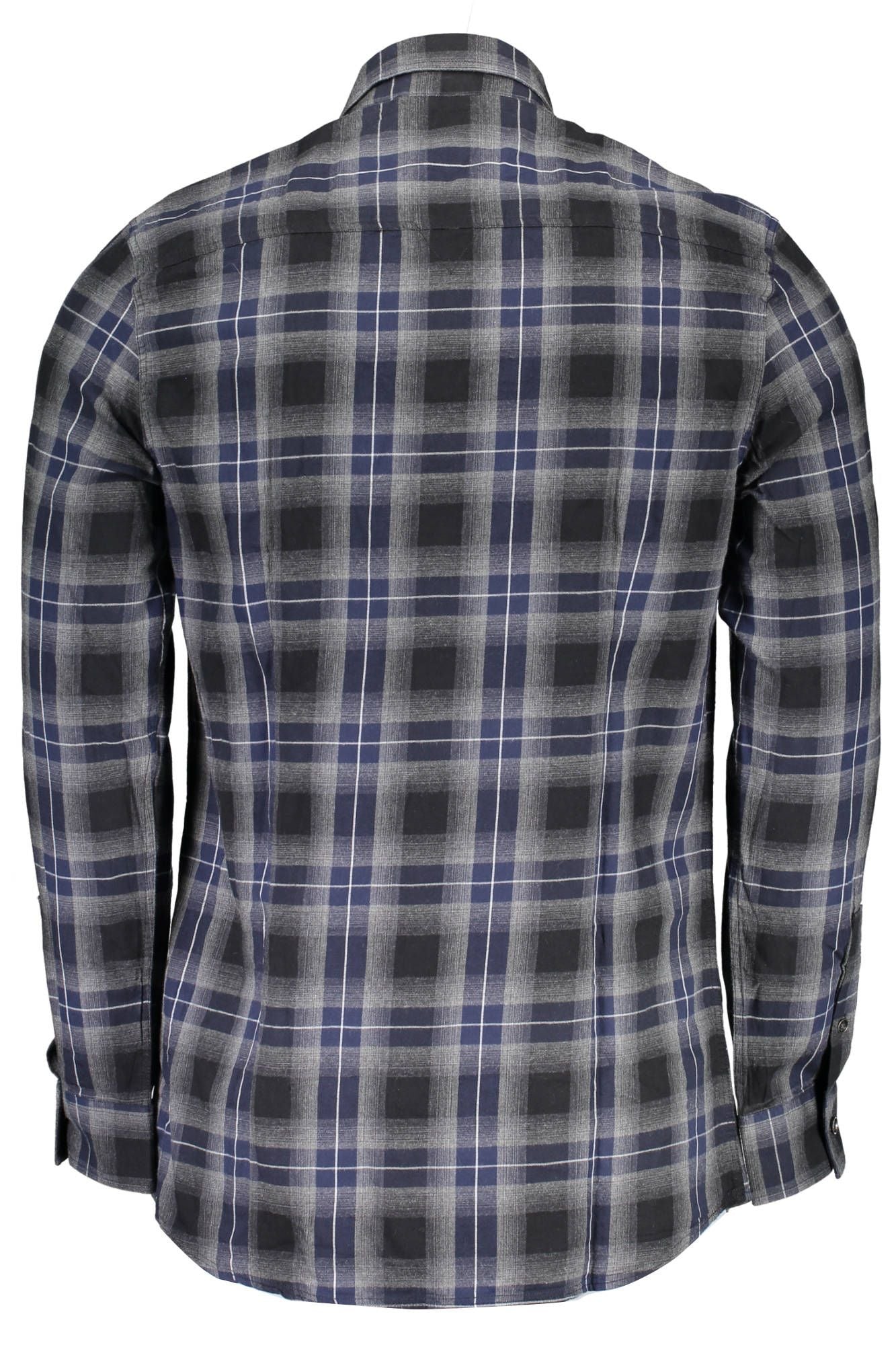 Blue Cotton Men Shirt