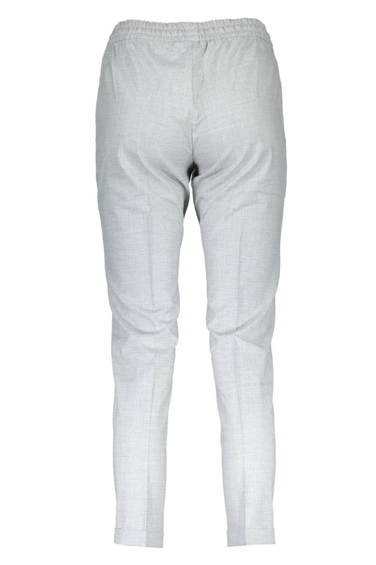 Gray Polyester Women Pant